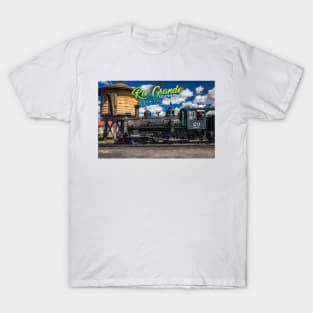 Rio Grande Southern 20 Steam Locomotive at Antonito Colorado T-Shirt